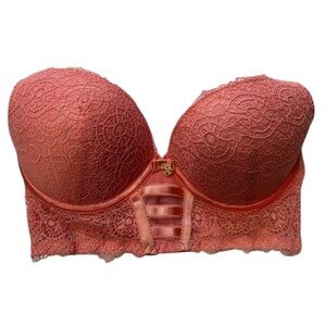 Daisy Fuentes Underwire Push-Up Bra, Peach Coral